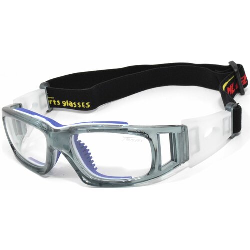 Panlees sportski zaštitni okvir za naočare JH811 - providno sivo-plavi (veličina XL) - providna Slike