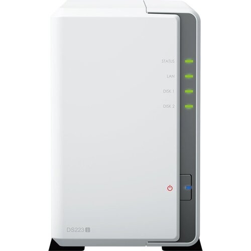 Synology X( DS223J )Synology DS223j, Tower, 2-bays 3.5"" SATA HDD/SSD, CPU 4-core 1.7 GHz; 1 GB DDR4 non-ECC; Cijene
