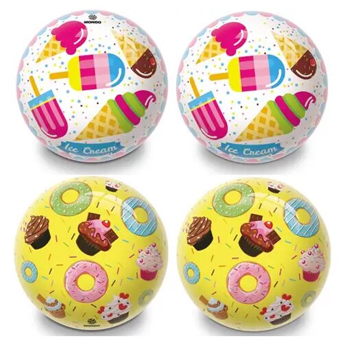 Mondo Toys gumena lopta s motivom sladoleda ili krofne 14cm - Cijene