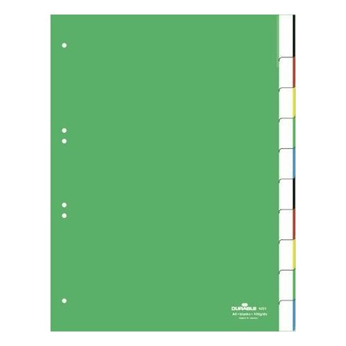  Pregradni karton durable 10-delni zelen 6221 DURABLE Cene