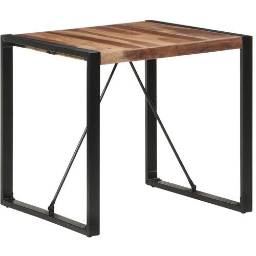 vidaXL Blagovaonski stol 80 x 80 x 75 cm od masivnog drva i šišama Cene