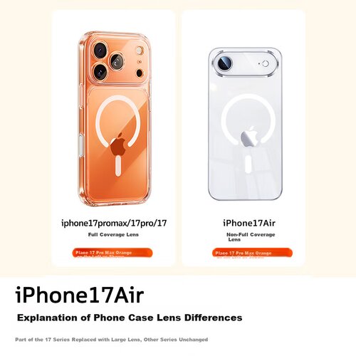  Torras Maska za mobilni telefon iPhone 17 Air, Providna Slike
