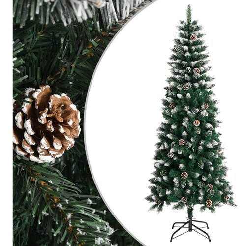  Umetna novoletna jelka s stojalom zelena 210 cm PVC Cene