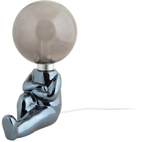 Leitmotiv Siva LED zatemnitvena namizna svetilka s steklenim senčilom (višina 22,5 cm) Joey – Cene
