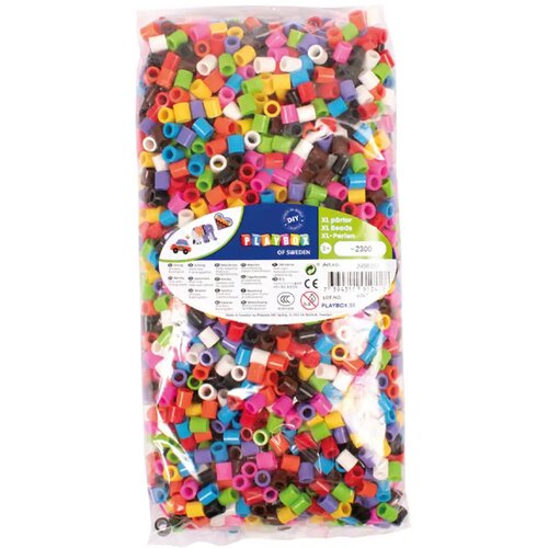 Playbox PlayBox: XL 9 mm barvne likalne perlice MIDI, paket 2300 kos Cene