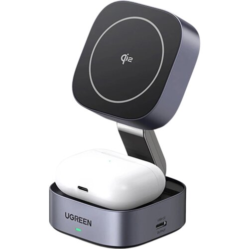 Ugreen INDUKCIJSKI POLNILEC 3V1 ZA MAGSAFE QI2 ZA TELEFON IN SLU&Scaron;ALKE, (21974719) Cene