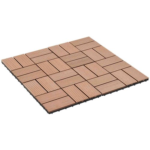  Pločice za decking 22 kom. Smeđa 30 x 30 cm WPC Cijene