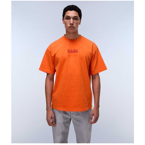 Napapijri muška majica  S-cortona ss sum orange red NP0A4ILQA001 Cene