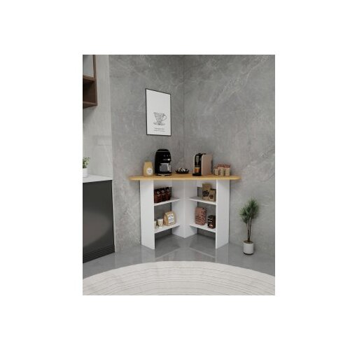 Hanah home Kuhinjski sto Corner Sapphire Oak White Slike