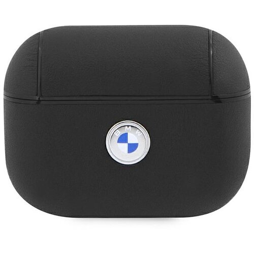BMW BMAP2SSLBK AIRPODS PRO 2 (2022/2023) COVER CZARNY/BLACK GENIUNE LEATHER SILVER LOGO, (21977048) Cene