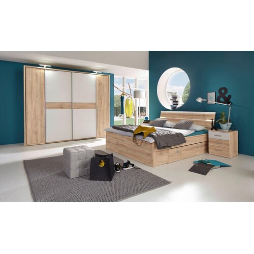 Time POSTELJA S PREDALOM 140 cm x 200 cm , hrast san remo Slike