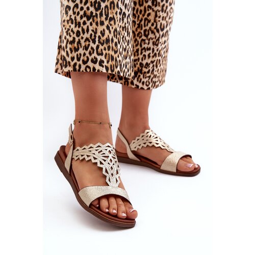 Kesi Sergio Leone Women's Flat Sandals, Gold Cijene