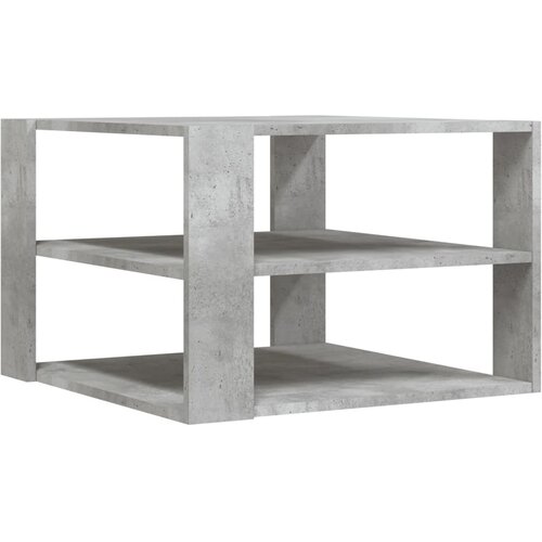 Maison Chic Klubska mizica - kavna mizica - Nizka mizica betonsko siva 59,5x59,5x40 cm inženirski les, (21755178) Cene