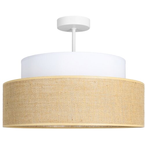  plafonski luster boho 1xE27/60W/230V prečnik 40 cm bela/bež Slike