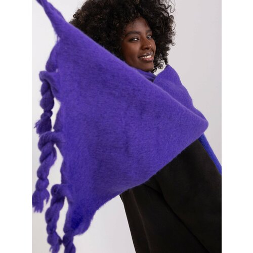 Fashion Hunters Dark purple wide women's scarf Slike