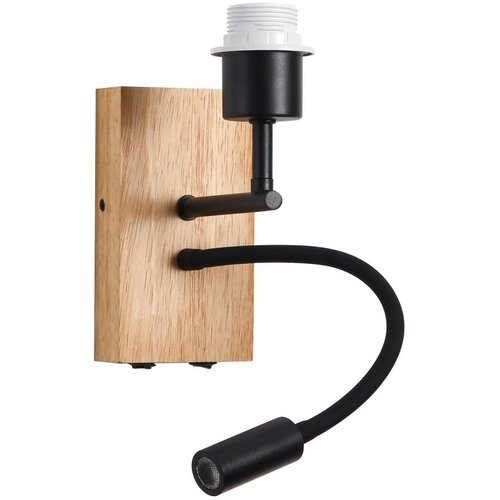  Brilagi - LED zidna lampa NUBILA WOOD 1xE27/25W/230V + LED/3W hrast/crna Cene