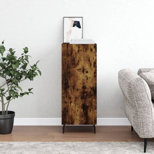 vidaXL Komoda boja dimljenog hrasta 34 5x34x90 cm konstruirano drvo Cijene