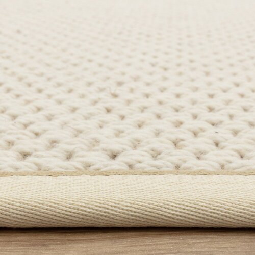Asiatic Carpets Krem obostrani/ručno rađen tepih od mje&amp;scaron;avine vune 120x160 cm Korra Double Loop &amp;ndash; Slike