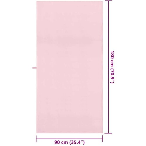 VidaXL Sportski Ručnici 2 pcs Ružičasta 180 x 90 cm Slike