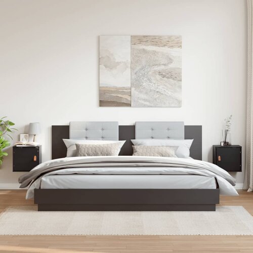  Zidni ormarići 2 kom crni 31,5 x 30 x 30 cm od masivne borovine Cijene