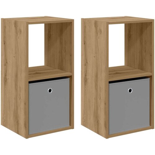  Noćni ormarić 2 pcs Umjetnički hrast 35 x 32 x 68 5 cm Slike