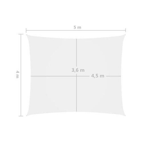  Jedro protiv sunca od tkanine Oxford pravokutno 4 x 5 m bijelo Slike