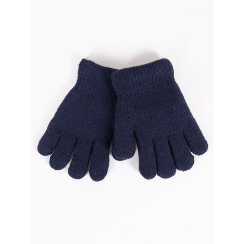 Yoclub dečije rukavice Five-Finger Double-Layer RED-0104C-AA50-003 Navy Blue Slike