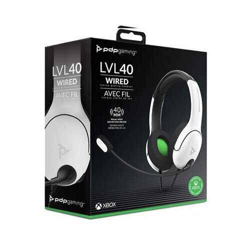 Pdp xbox one wired LVL40 white slu&amp;scaron;alice Slike