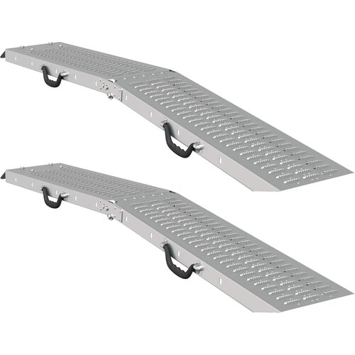 vidaXL Zložljiva Ramp 200kg na rampo 2 pcs srebrna 166 x 23 x 4,5 cm, (5000204276) Cene