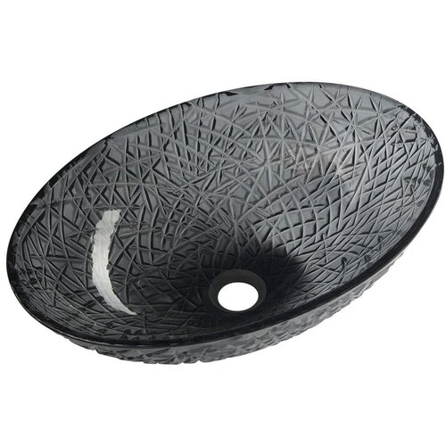 Sapho Crni stakleni umivaonik 50x36 cm Purus &amp;ndash; Slike