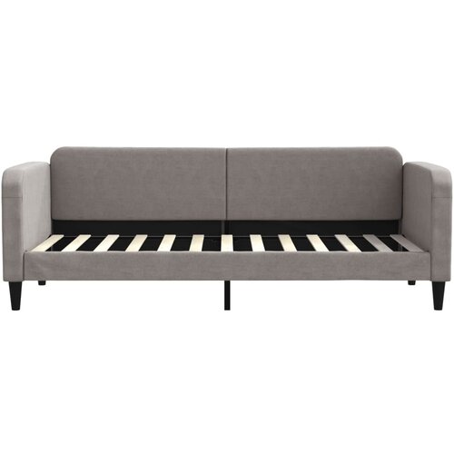  Dnevni krevet smeđesivi 80 x 200 cm od tkanine Slike