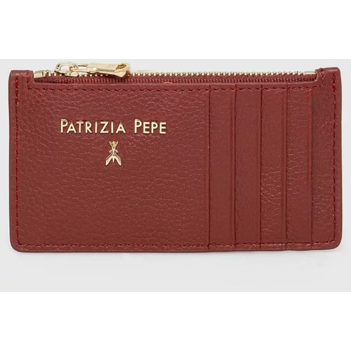 Patrizia Pepe Usnjena denarnica ženski, bordo barva
