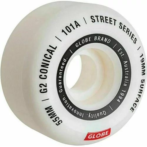 Globe G2 Conical Street Skateboard Wheel 55 mm White/Essential