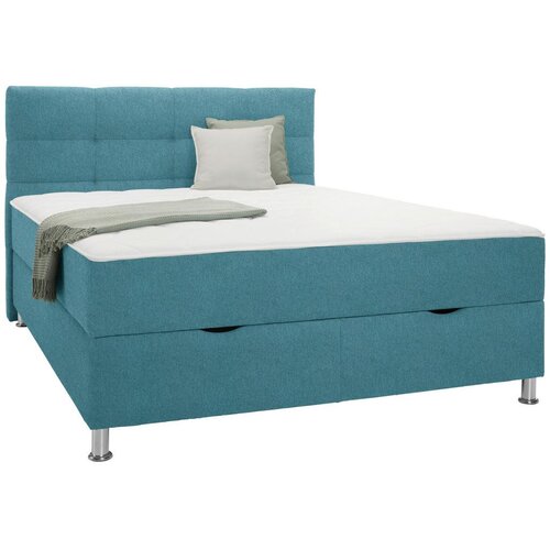 Mömax Postelja Boxspring Oviedo, Turkizna, 180x200 Cene