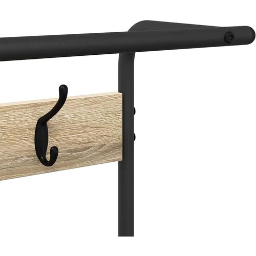 VidaXL Obe&amp;scaron;alnik za pla&amp;scaron;če s polico sonoma hrast 75 x 34 x 184 cm Slike