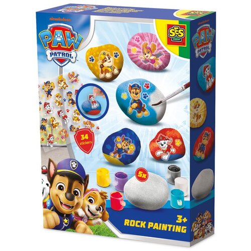 Ses Creative Igračka kreativni set bojenje kamenčića PAW PATROL 14083 Slike