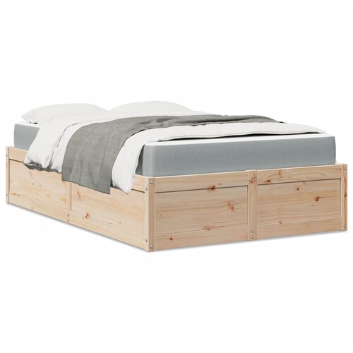 vidaXL Krevet s madracem 120 x 190 cm od masivne borovine Cene