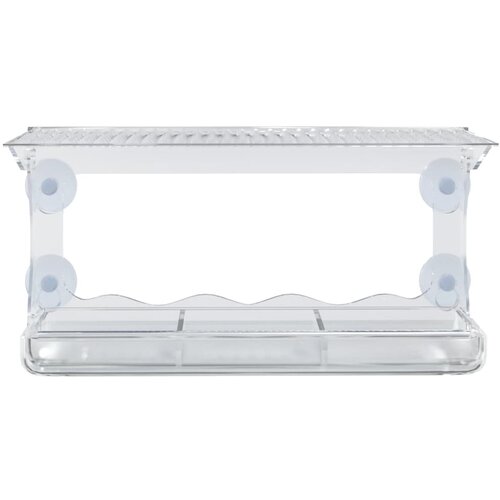  Prozorske hranilice za ptice 2 kom akrilne 30 x 12 x 15 cm Slike