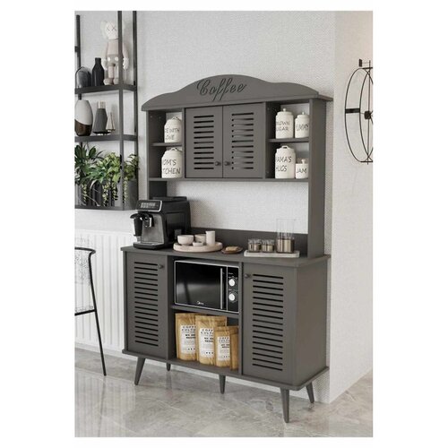 Hanah home ormar za kafe kutak Avior 120, 120 cm, sivi Slike