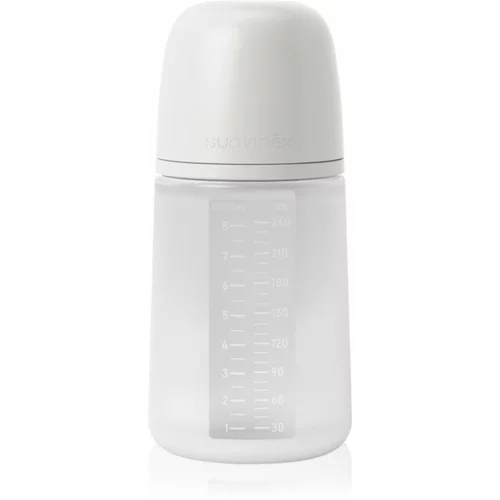 Suavinex Colour Essence SX Pro bočica za bebe Medium Flow - Foamy Grey 240 ml
