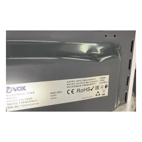 Vox mikrotalasna rerna MWH-M24 (26193) OUTLET Slike