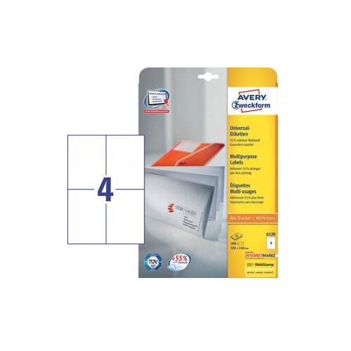 Avery Zweckform Univerzalne etikete 105 x 148 mm, 25/1 Slike