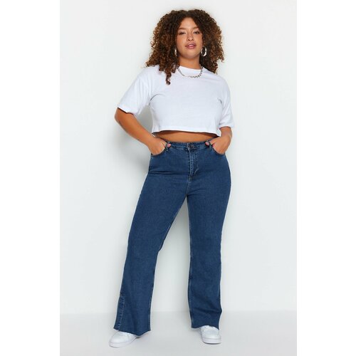 Trendyol Curve Plus Size Jeans - Blue - Slim Slike
