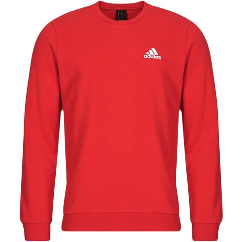 Adidas FEELCOZY ESSENTIALS FLEECE SWEATSHIRT Crvena