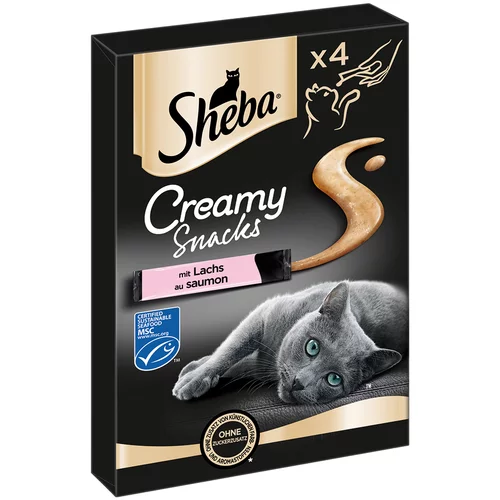 Sheba 2 + 1 gratis! 3 x Creamy Snacks - Losos (12 x 12 g)