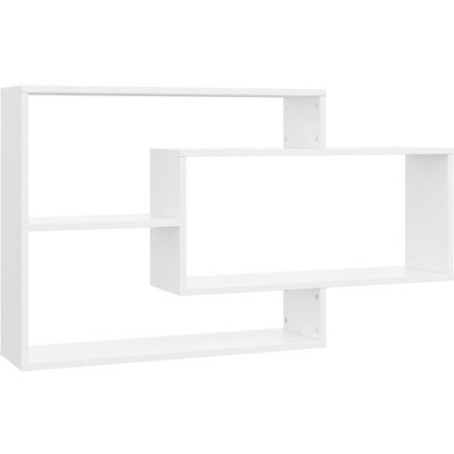 Maison Chic Stenske Police - Viseča polica bele 104x20x58,5 cm inženirski les, (21758768) Slike