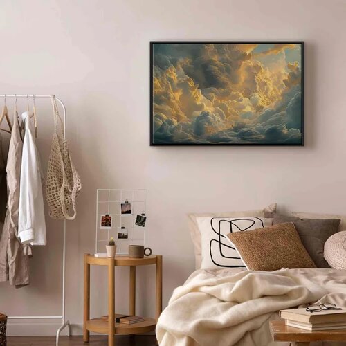  Slika - Last Breath of the Day: Clouds Illuminated by Evening Glow 90x60 Cijene