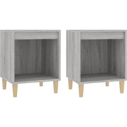 Maison Chic Dvo delni komplet Nočne omarice - Nočne mize Siva sonoma 40x35x50 cm, (21688658) Slike