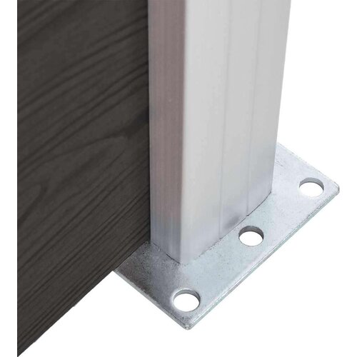 VidaXL panel za ogradu WPC 180 x 186 cm crni Slike