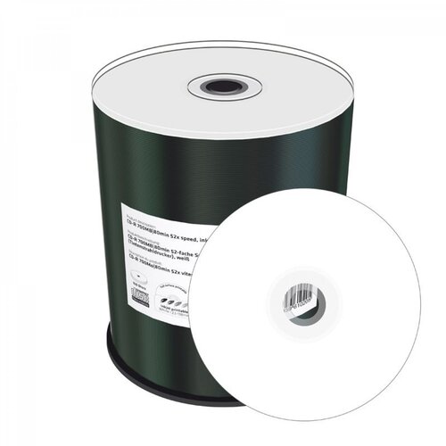 Mediarange CD-R 52x 700MB Full Surface White Printable, 100 kom Cene